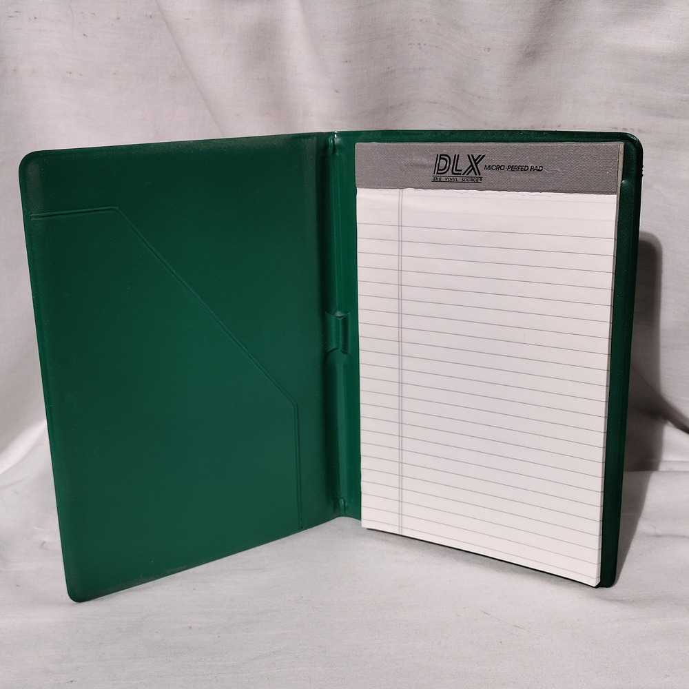 4-H Green Vinyl Portfolio Notepad Holder To Make the Best Better Gold Logo - Picture 6 of 9